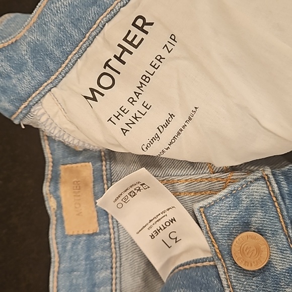 💕MOTHER💕 The Rambler Zip Ankle Jeans ~ Going Dutch 31 NWOT - Picture 16 of 16